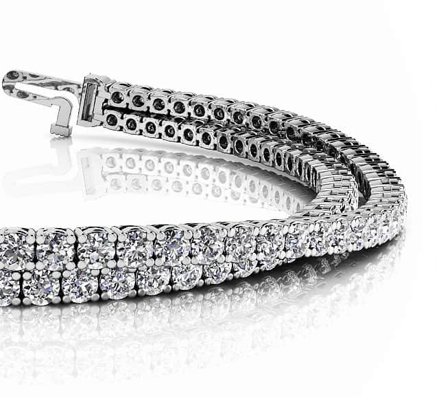 Double Strand Flexible Diamond Bracelet Lab-Grown Diamond  with 4.62 ct.(finished) 1.9mm