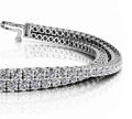 Double Strand Flexible Diamond Bracelet Lab-Grown Diamond  with 5.66 ct.(finished) 2.2mm