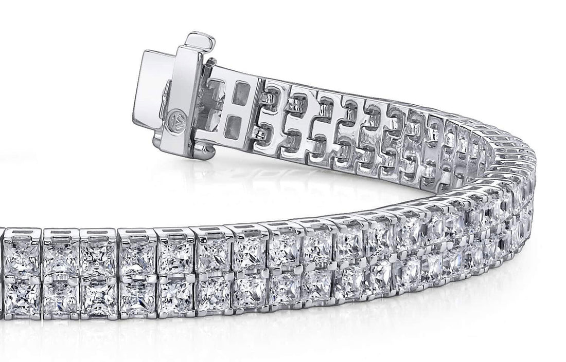 Endless Dreams Princess Cut Tennis Bracelet Lab-Grown Diamond  with 8.40 ct.(finished) 1.9mm