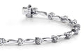 Alternating Diamond Drop Bracelet Lab-Grown Diamond  with 1.08 ct.(finished) 2.3mm