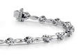 Teardrop Link Diamond Bracelet Lab-Grown Diamond  with 2.07 ct.(finished) 2.8mm