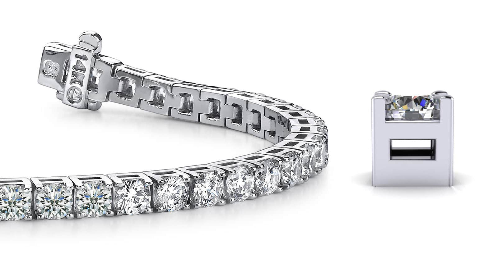 Diamond Dreams Diamond Tennis Bracelet with 10.25 ct.(finished) 4mm