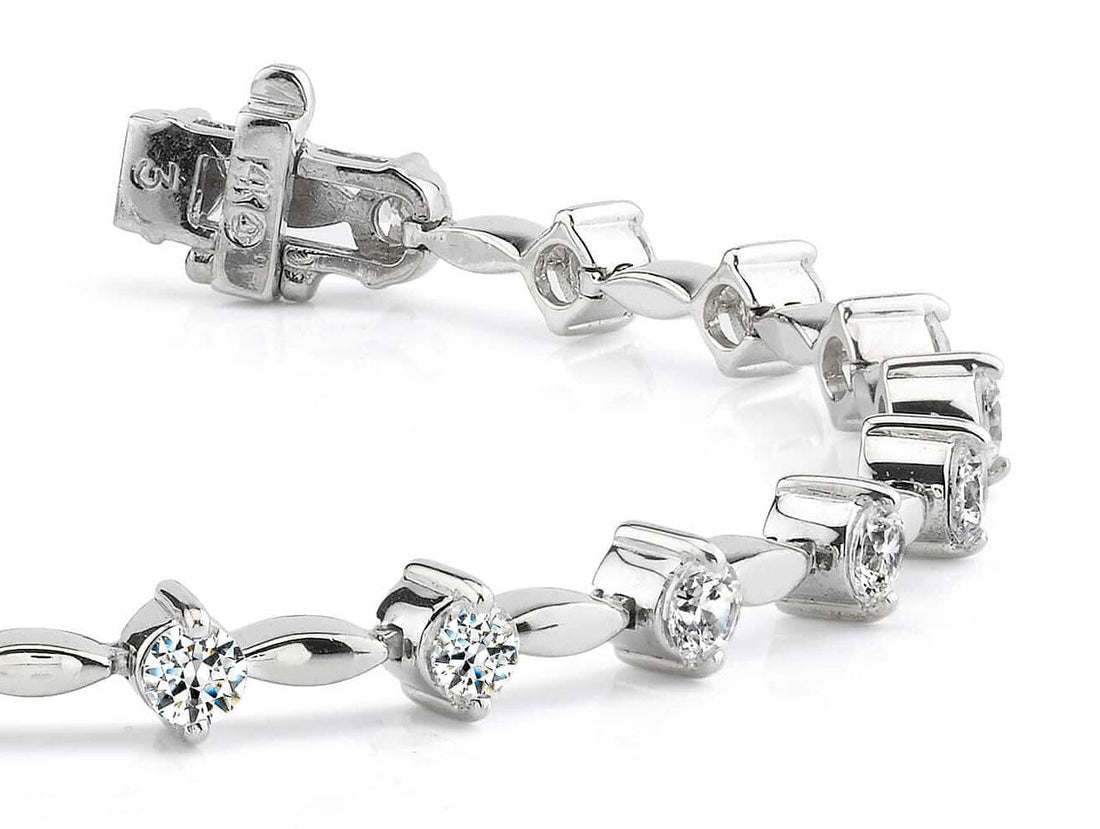 Classic Diamond Link Bracelet Lab-Grown Diamond  with 1.02 ct.(finished) 2mm