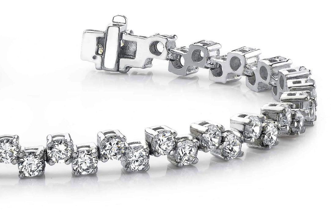 Zig Zag Diamond Bracelet Diamond  with 11.00 ct.(finished) 4mm