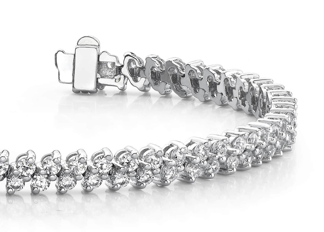 Italic Diamond Tennis Bracelet Lab-Grown Diamond  with 3.96 ct.(finished) 2mm