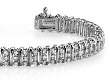 Triple Illusion Diamond Bracelet Lab-Grown Diamond  with 1.91 ct.(finished) 1.2mm