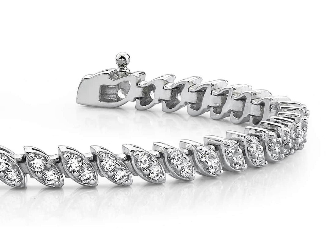 Two Peas In A Pod Diamond Bracelet Lab-Grown Diamond  with 3.06 ct.(finished) 2mm