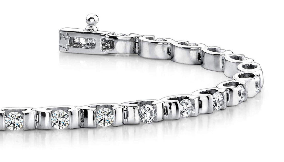 Tension Set Diamond Bracelet Lab-Grown Diamond  with 2.18 ct.(finished) 2.75mm