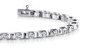 Tension Set Diamond Bracelet Lab-Grown Diamond  with 3.08 ct.(finished) 3mm