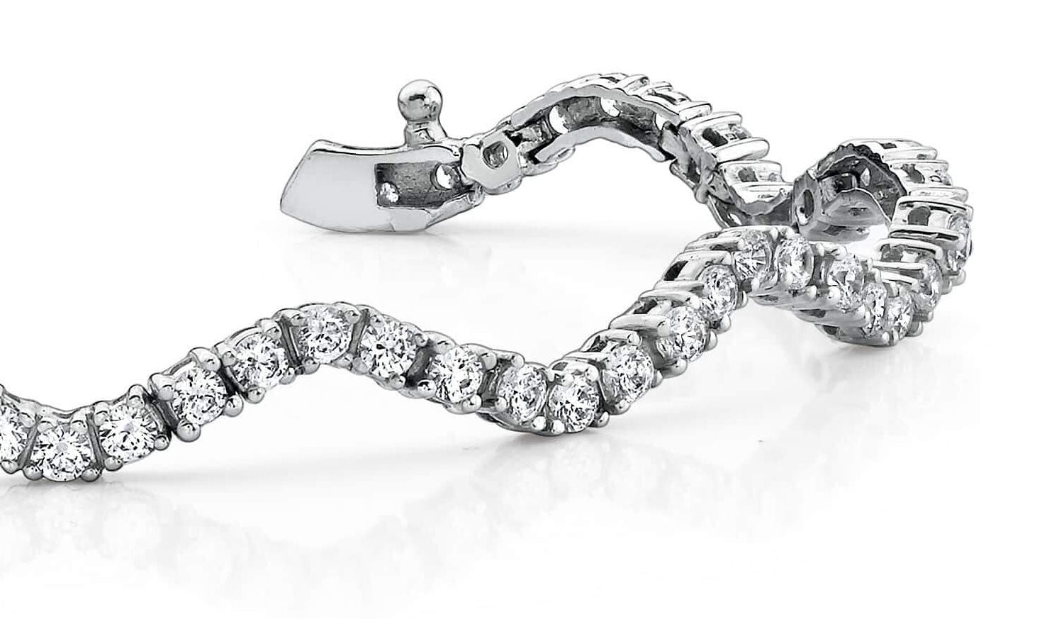 Winding Road Diamond Bracelet Lab-Grown Diamond  with 5.04 ct.(finished) 3mm