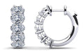 Ten Stone Oval Diamond Hoop Earrings Lab-Grown Diamond  with 6.00 ct.(finished) 6x4mm