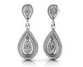 Tear Drop Diamond Drop Earrings Diamond  with 0.67 ct.(finished)