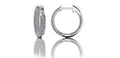 Triple Row Inside Out Diamond Earrings Petite Diamond  with 1.80 ct.(finished) 1.5mm