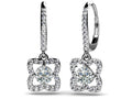 Blossom Diamond Drop Earrings Diamond  with 1.46 ct.(finished) 1.2mm, 5mm