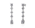 Gala Multi Shape Diamond Earrings Diamond  with 2.40 ct.(finished) 6x4mm, 3.5mm, 3.8mm