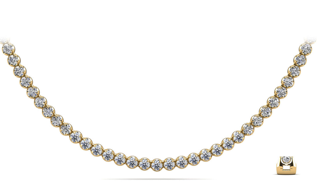 Classic Riviera Tennis Necklace Lab-Grown Diamond  with 3.06 ct.(finished) 1.6mm