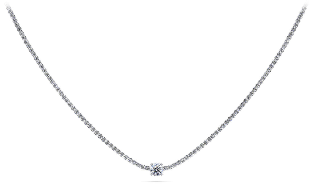 Timeless Dreams Brilliance Round Diamond Necklace Diamond  with 8.22 ct.(finished) 2.2mm, 7.4mm