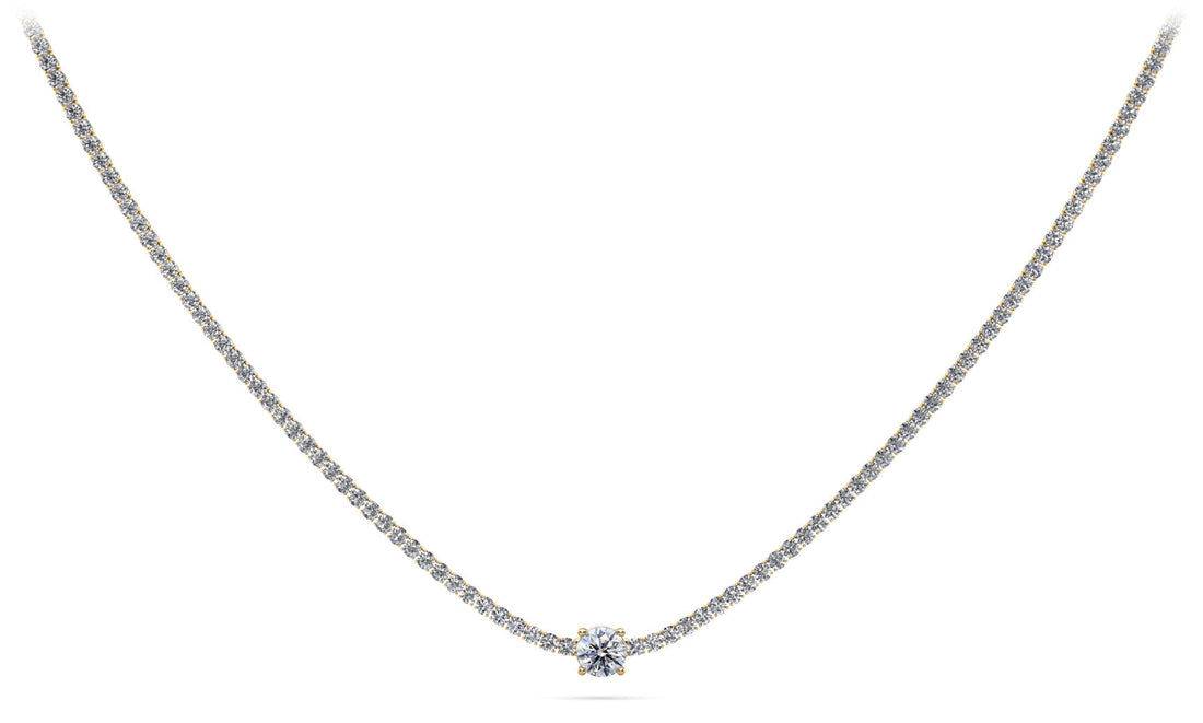 Timeless Dreams Brilliance Round Diamond Necklace Diamond  with 8.22 ct.(finished) 2.2mm, 7.4mm