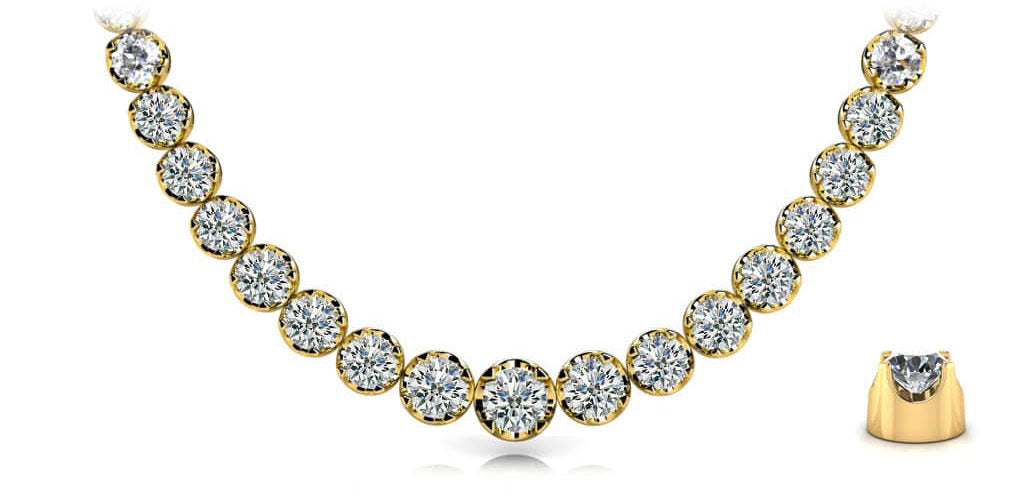 Classic Diamond Strand Diamond  with 15.00 ct.(finished)