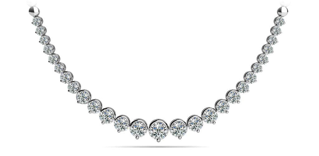 Strand Of Diamonds With Shiny Links Diamond  with 4.02 ct.(finished)