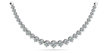 Strand Of Diamonds With Shiny Links Diamond  with 2.98 ct.(finished)