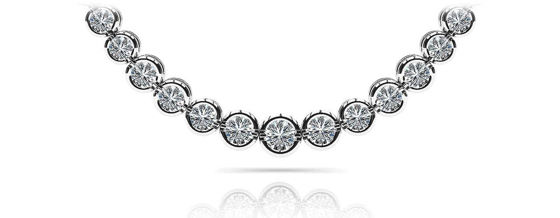 Classic Diamond Strand Necklace Diamond  with 7.02 ct.(finished)