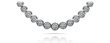 Classic Diamond Strand Necklace Lab-Grown Diamond  with 8.05 ct.(finished)