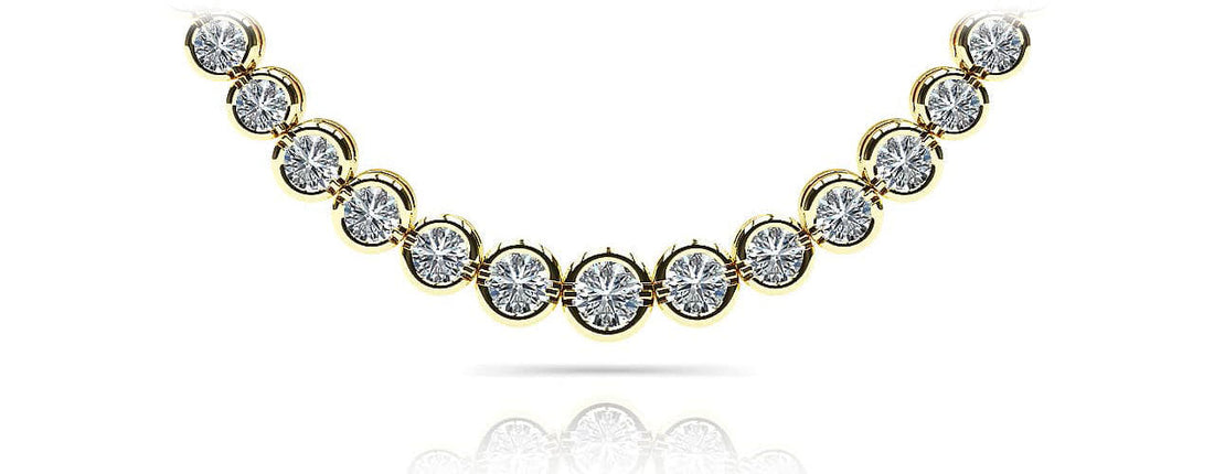 Classic Diamond Strand Necklace Lab-Grown Diamond  with 8.99 ct.(finished)