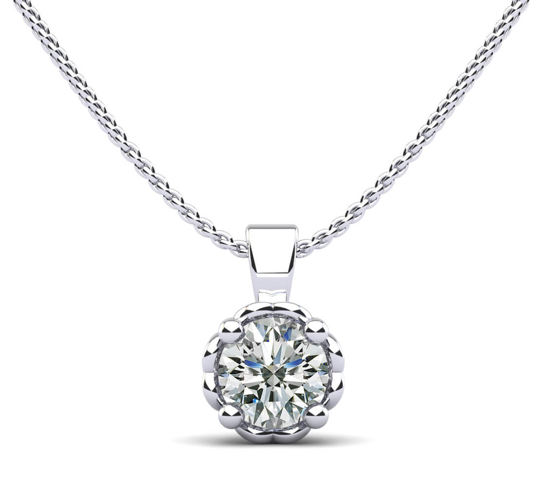 Dearest Sweetheart Diamond Pendant Lab-Grown Diamond  with 1.00 ct.(finished) 6.5mm