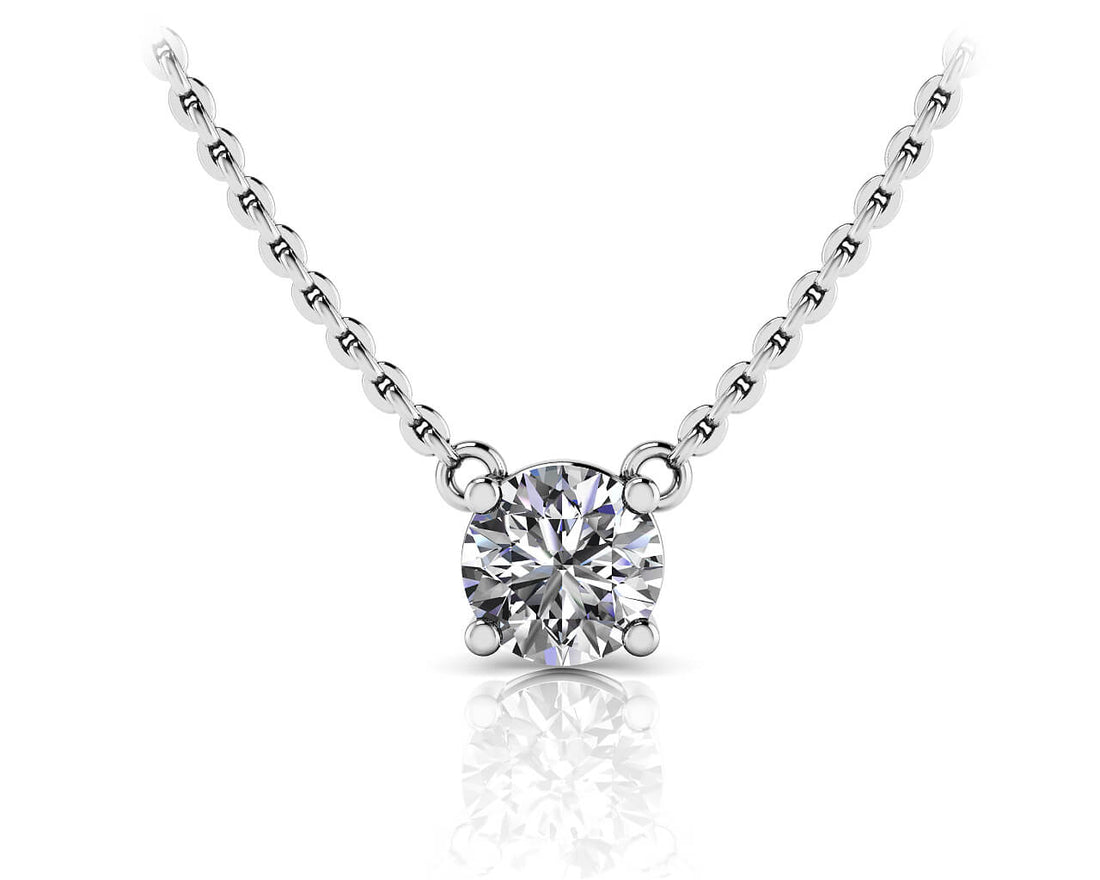 Simply Divine Diamond Solitaire Pendant Diamond  with 1.25 ct.(finished) 7mm