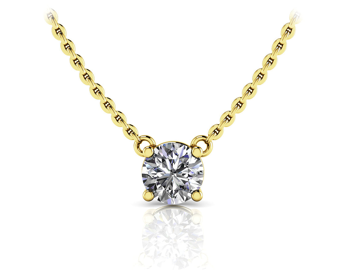 Simply Divine Diamond Solitaire Pendant Diamond  with 1.50 ct.(finished) 7.4mm