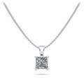 Perfect Princess Diamond Pendant Diamond  with 0.25 ct.(finished) 3.4mm