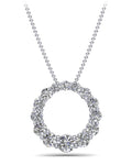 Graduated Brilliant Diamond Pendant Diamond  with 3.04 ct.(finished)