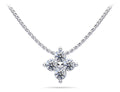 Brilliant Four Diamond Pendant Lab-Grown Diamond  with 2.00 ct.(finished) 5mm