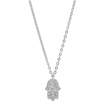 Diamond Hamsa Pendant