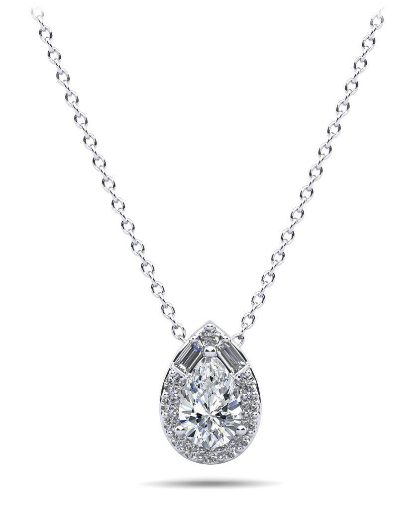 Pear Shape Diamond Dreams Necklace Diamond  with 0.31 ct.(finished)