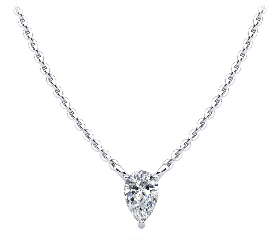 Pear Shape Dream Diamond Pendant Lab-Grown Diamond  with 1.00 ct.(finished) 8.5x5.5mm