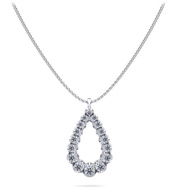 Brilliant Cut Graduated Diamond Pendant Diamond  with 0.54 ct.(finished)