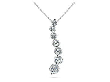 Classic Diamond Journey Necklace Diamond  with 0.50 ct.(finished)