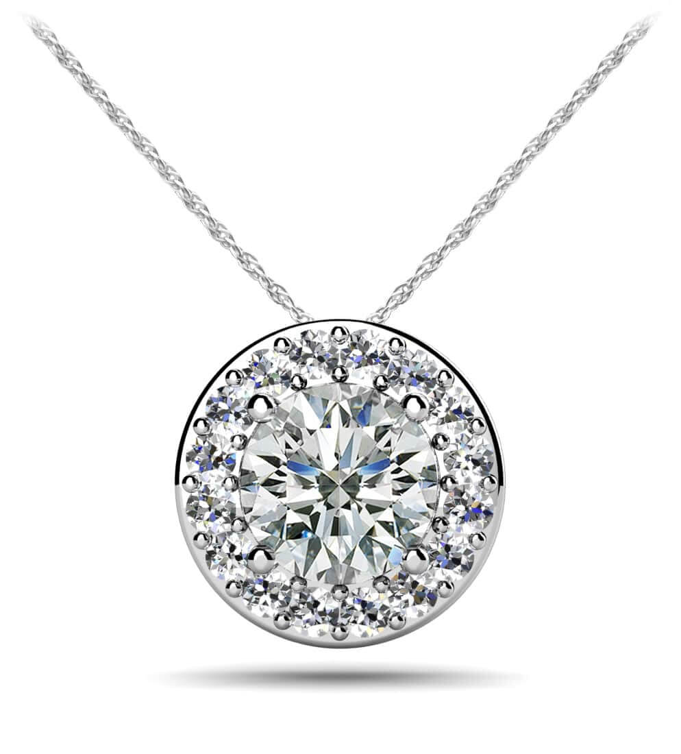 Surrounded With Love Diamond Pendant Diamond  with 0.33 ct. (0.25 ct. center diamond)