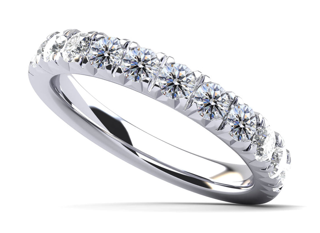 Crown Set Diamond Anniversary Ring Lab-Grown Diamond  with 0.30 ct.(finished) 1.6mm