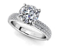 Ever After Four Prong Diamond Engagement Ring Diamond  with 2.42 ct. (2.00 ct. center diamond)