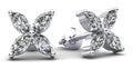 Marquise Shape Diamond Stud Earrings Diamond  with 1.12 ct.(finished) 5x2.5mm