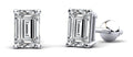 Classic Emerald Cut Diamond Stud Earrings Diamond  with 2.00 ct.(finished) 7x5mm