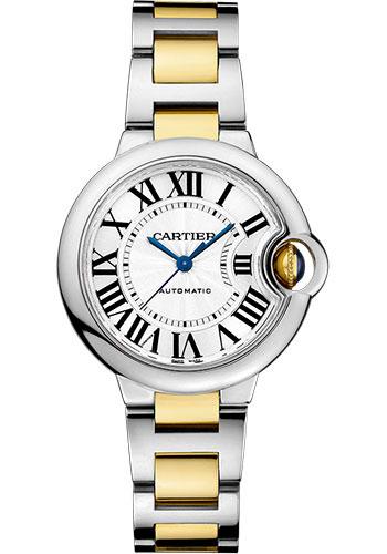 Cartier Ballon Bleu de Cartier Watch - 33 mm Steel And Yellow Gold Case - Yellow Gold And Steel Bracelet - W2BB0002