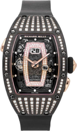 Richard Mille Automatic Winding Gem-Set Carbone TPT Diamond Black | RM037 (2)