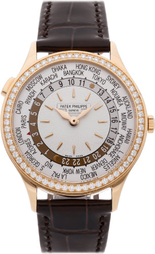 Patek Philippe Complications Rose Gold World Time Ivory Opaline Dial | 7130R-001