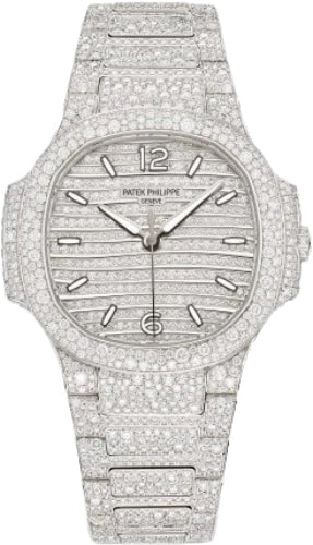 Patek Philippe Nautilus Ladies White Gold/Diamond Paved | 7118/1450G-001