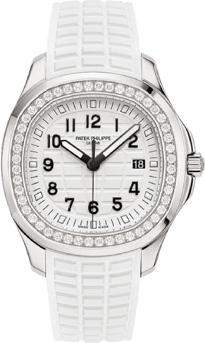 Patek Philippe Aquanaut Ladies Luce Stainless Steel White Dial Diamond Bezel - 5267/200A-010